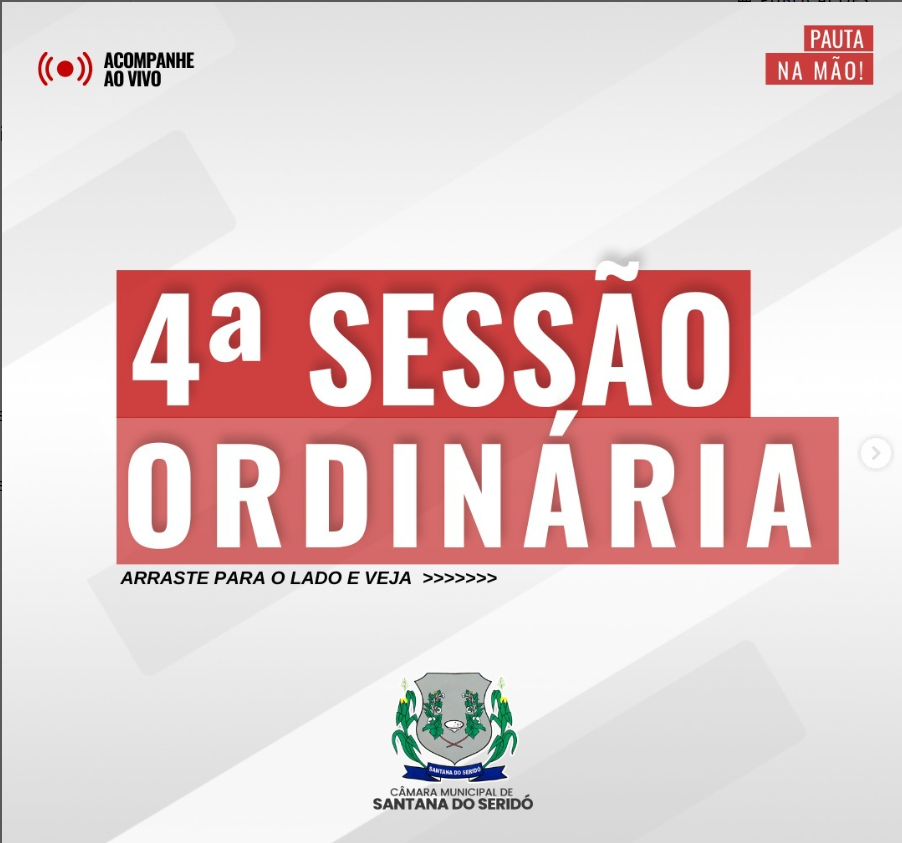 4ª Sessão Ordinária